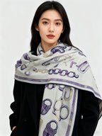 New Luxury Double-Sided Cashmere & Silk Square Scarf — 135 × 135 cm (Copy)