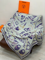 New Luxury Double-Sided Cashmere & Silk Square Scarf — 135 × 135 cm (Copy)