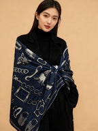 New Luxury Double-Sided Cashmere & Silk Square Scarf — 135 × 135 cm (Copy)