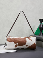 Compact Cylinder Bag | Soft Calfskin Leather