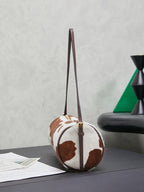 Compact Cylinder Bag | Soft Calfskin Leather