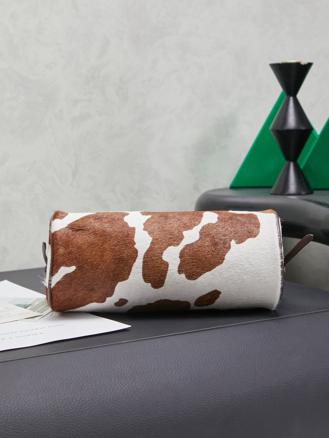 Compact Cylinder Bag | Soft Calfskin Leather