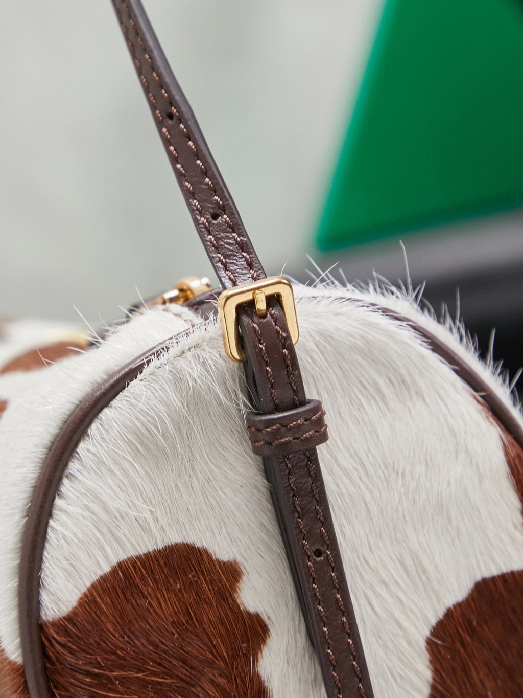 Compact Cylinder Bag | Soft Calfskin Leather