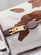Compact Cylinder Bag | Soft Calfskin Leather