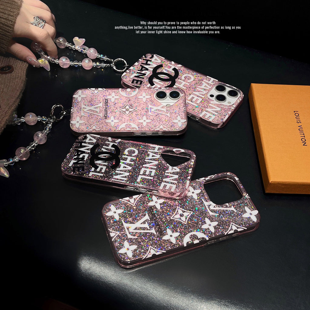 Full-Cover Glitter Phone Case | Metallic Sparkle Finish