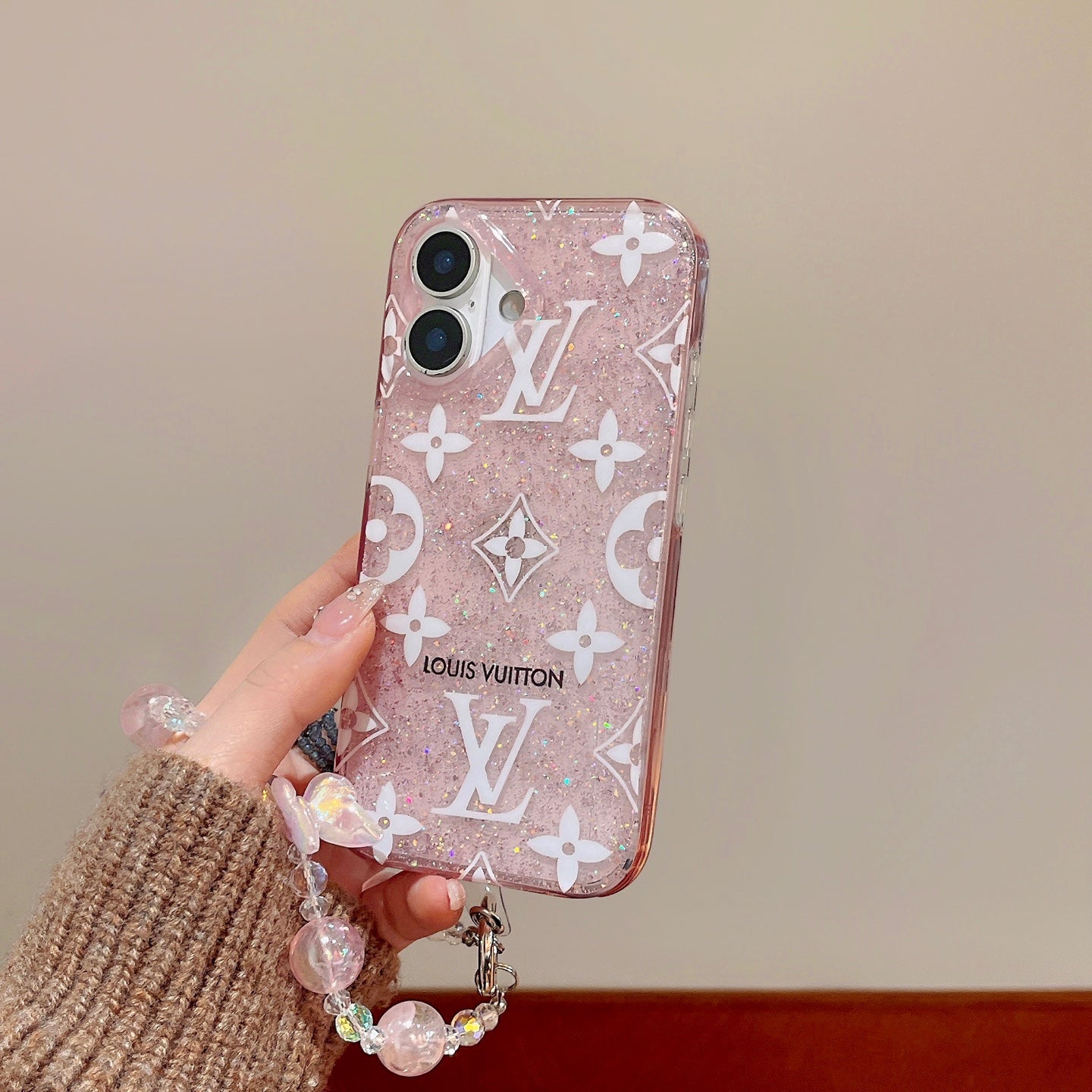 Full-Cover Glitter Phone Case | Metallic Sparkle Finish