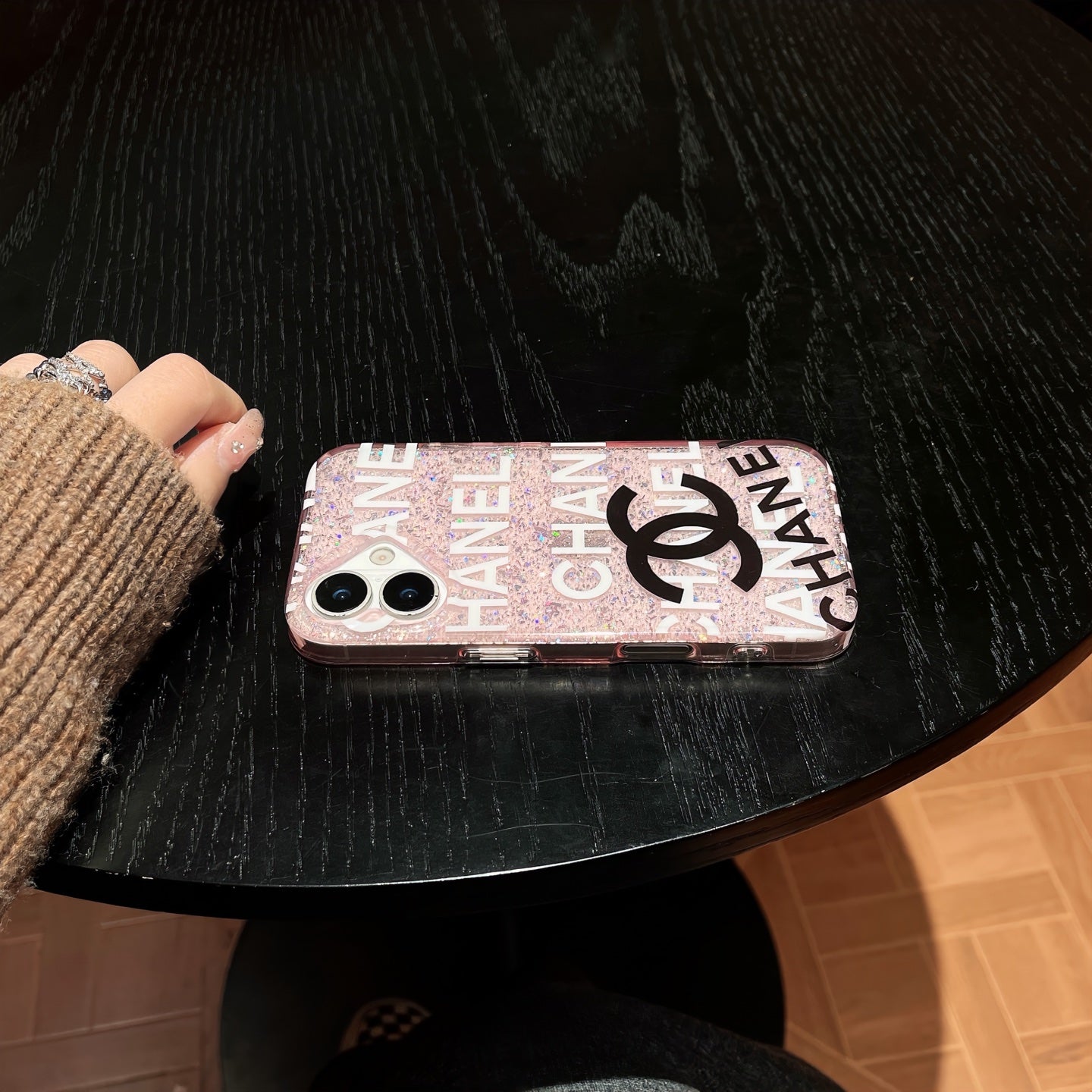 Full-Cover Glitter Phone Case | Metallic Sparkle Finish