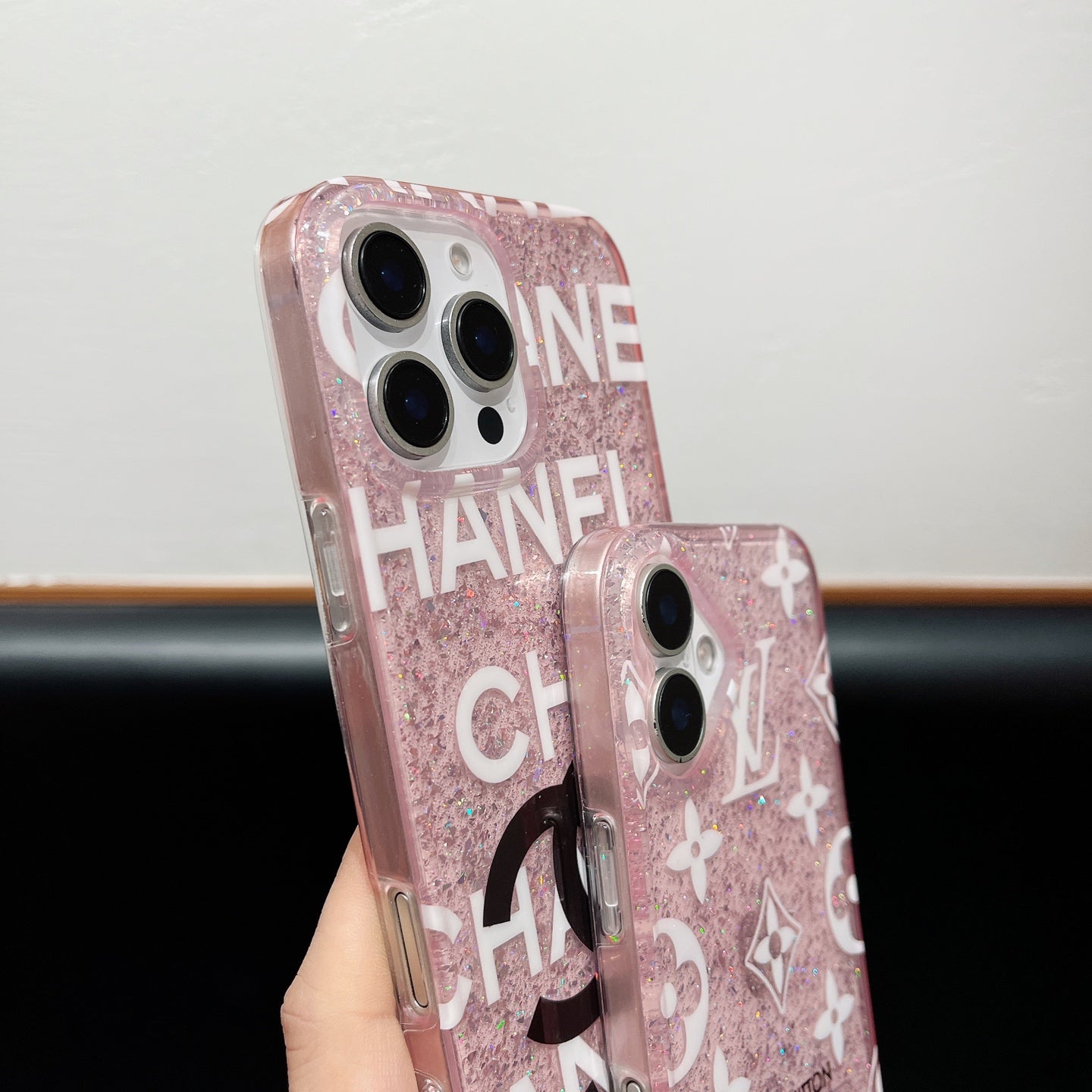 Full-Cover Glitter Phone Case | Metallic Sparkle Finish