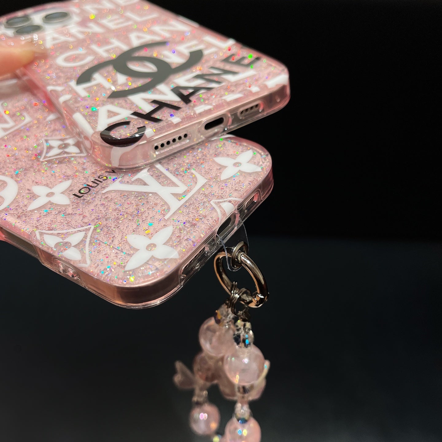 Full-Cover Glitter Phone Case | Metallic Sparkle Finish