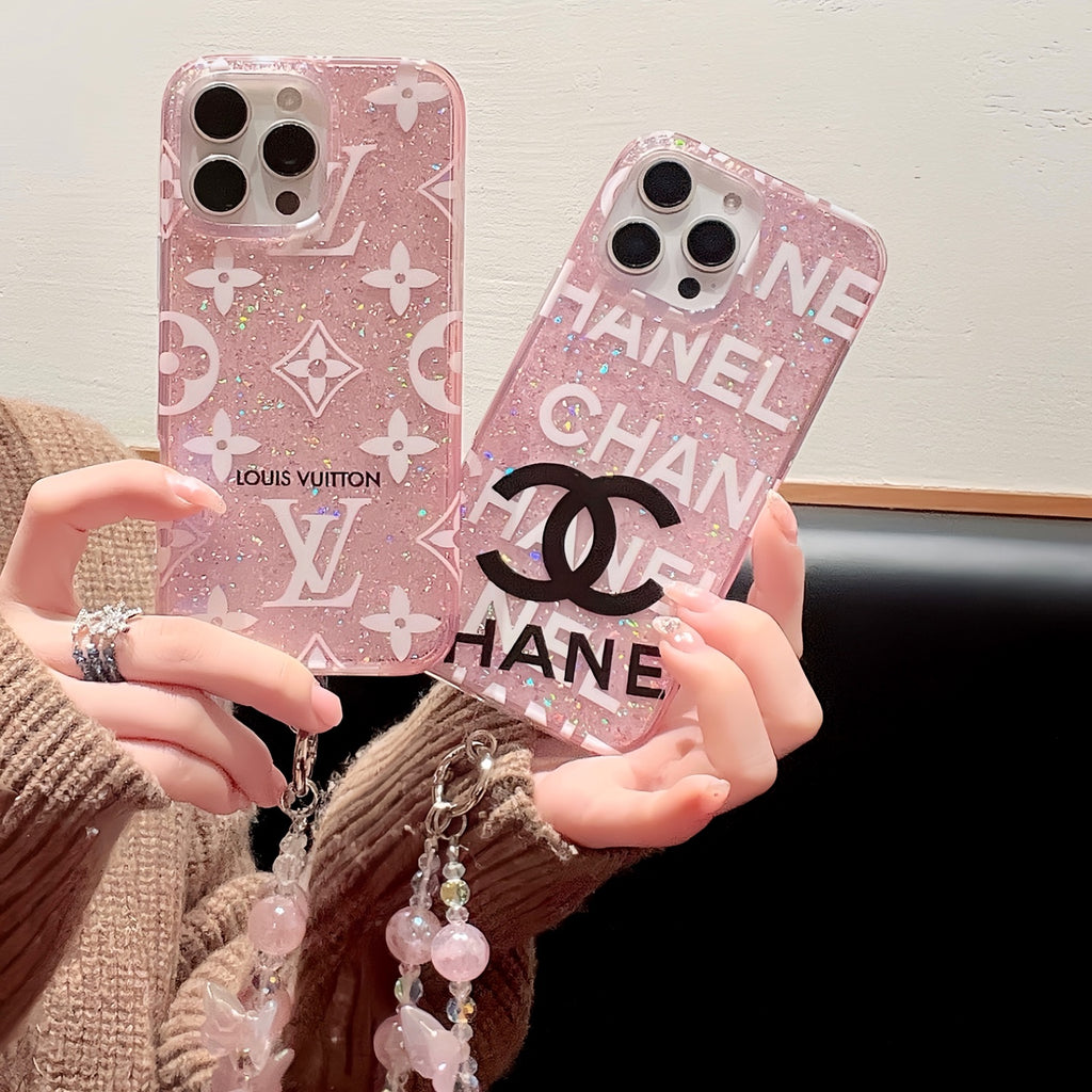 Full-Cover Glitter Phone Case | Metallic Sparkle Finish