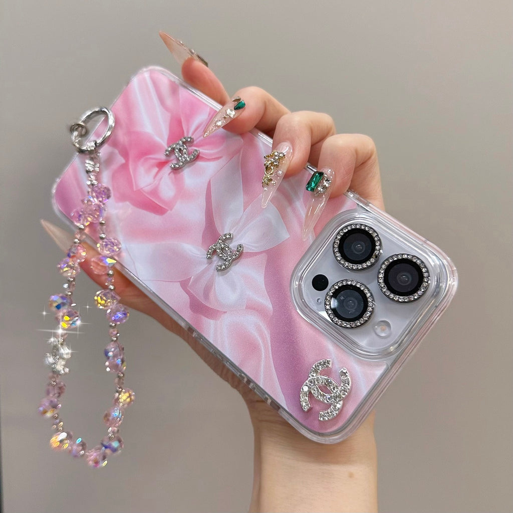 Sparkling Pink Bow Protective Case | High-Impact Acrylic