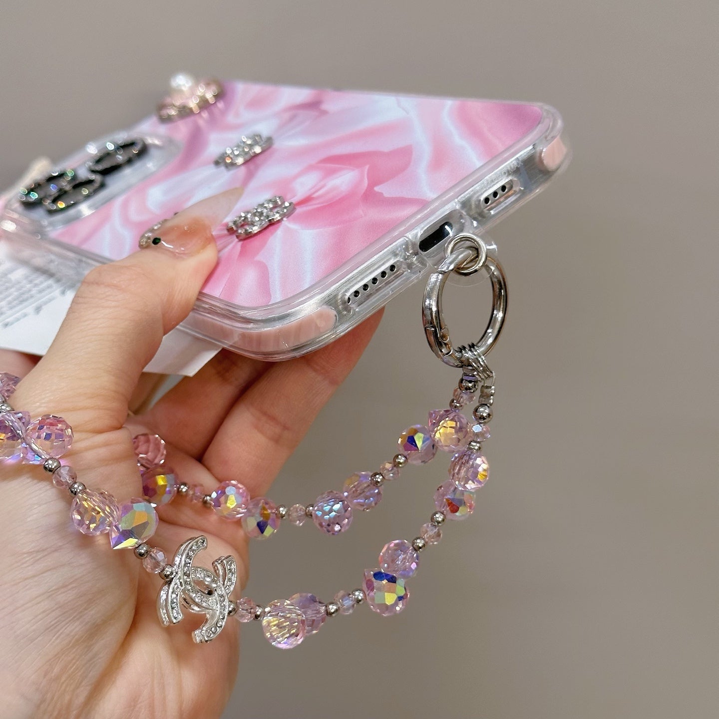 Sparkling Pink Bow Protective Case | High-Impact Acrylic