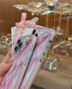 Sparkling Pink Bow Protective Case | High-Impact Acrylic