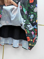 Floral Two-Piece Set – Vintage Shirt & Pleated Midi Skirt
