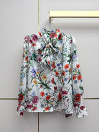 Early Spring Long-Sleeve Floral Shirt