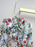 Early Spring Long-Sleeve Floral Shirt
