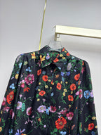 Early Spring Long-Sleeve Floral Shirt