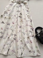 Elegant Butterfly Floral Shirt Dress