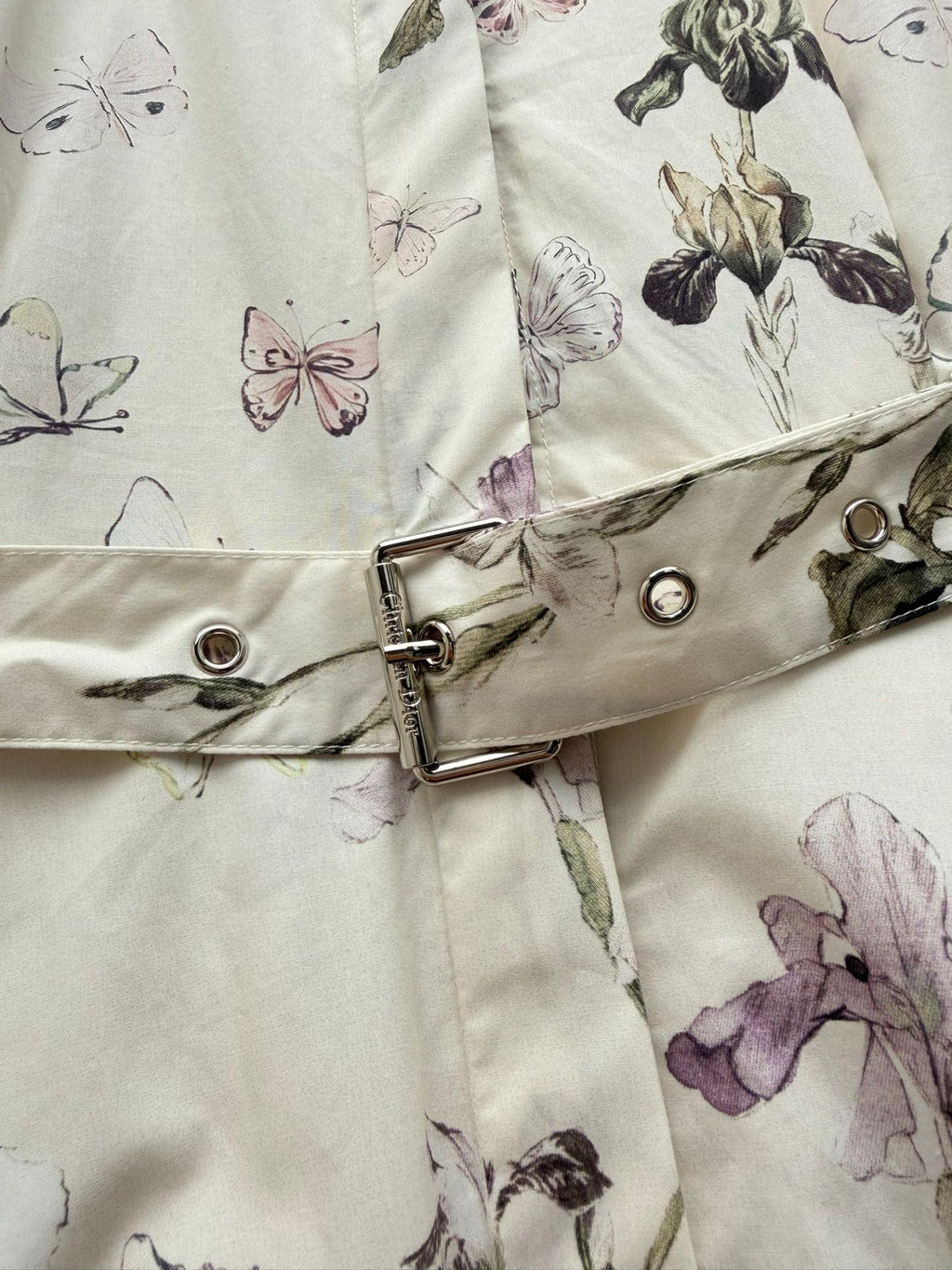 Elegant Butterfly Floral Shirt Dress