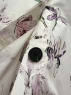 Elegant Butterfly Floral Shirt Dress