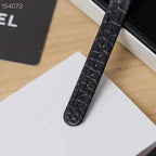 Premium Women’s Quartz Watch – Elegant Black & Gold Square Design