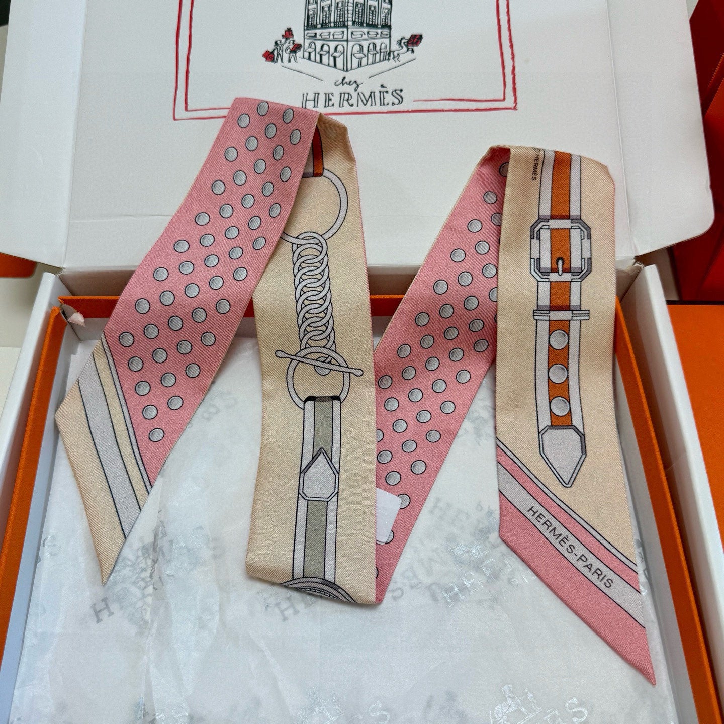 Premium Silk Twilly Scarf – Grand Celebration Edition