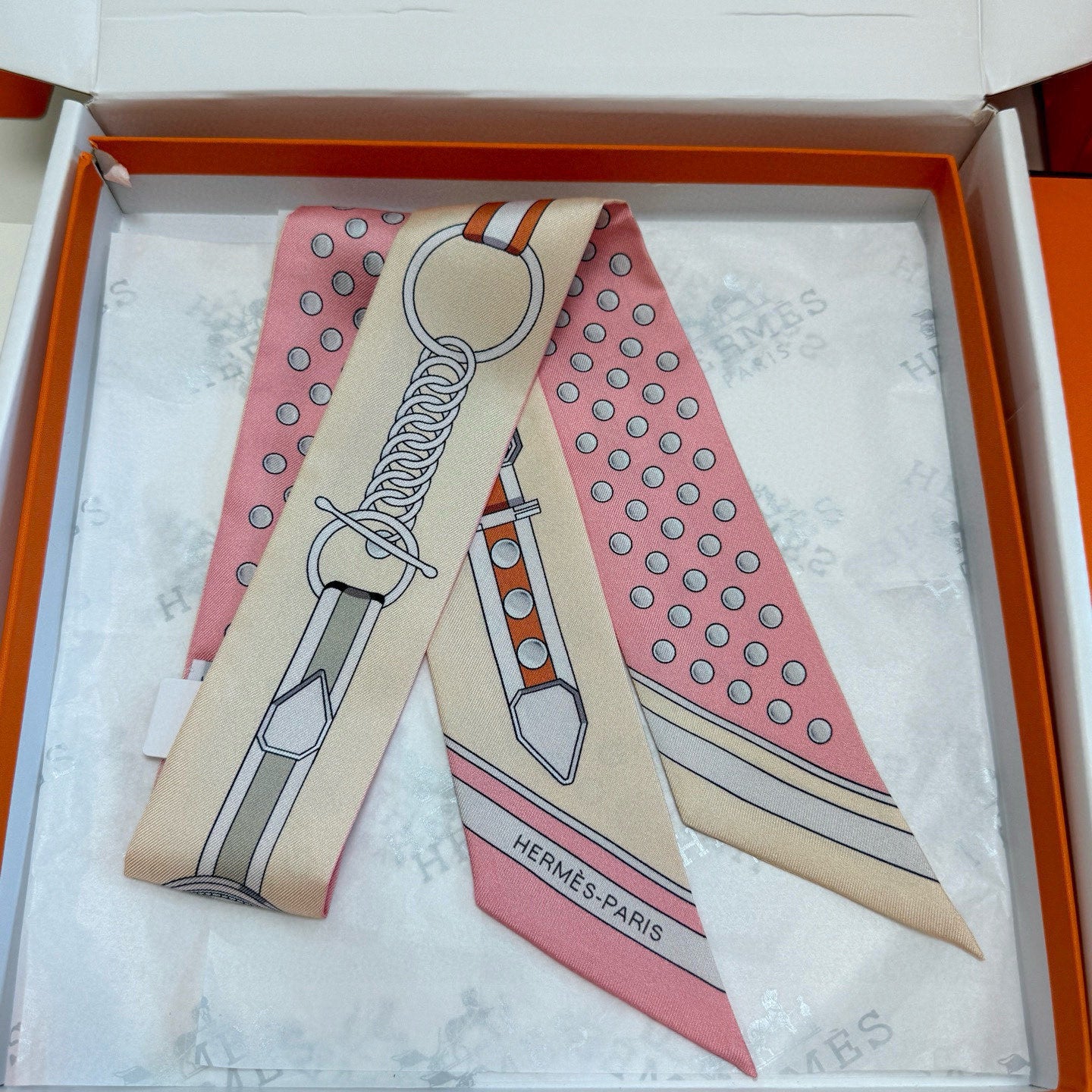 Premium Silk Twilly Scarf – Grand Celebration Edition