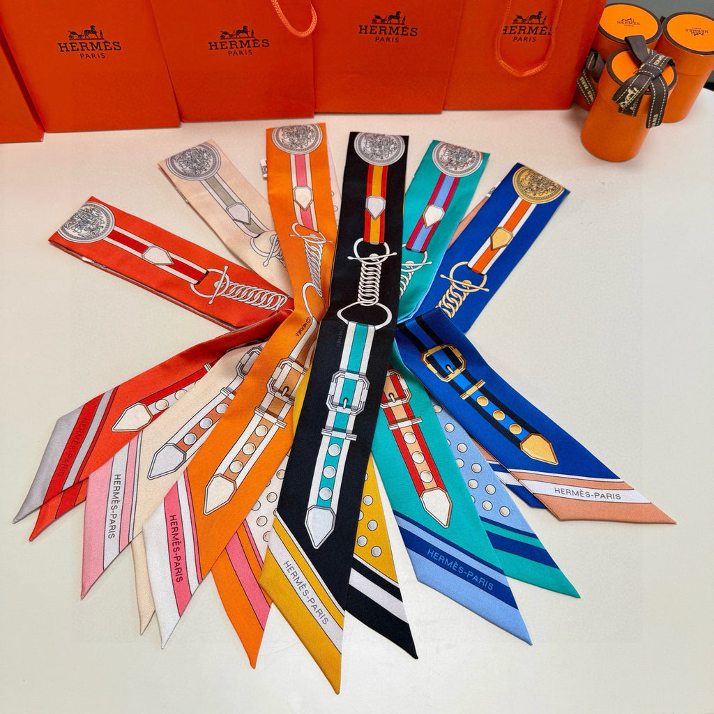 Premium Silk Twilly Scarf – Grand Celebration Edition
