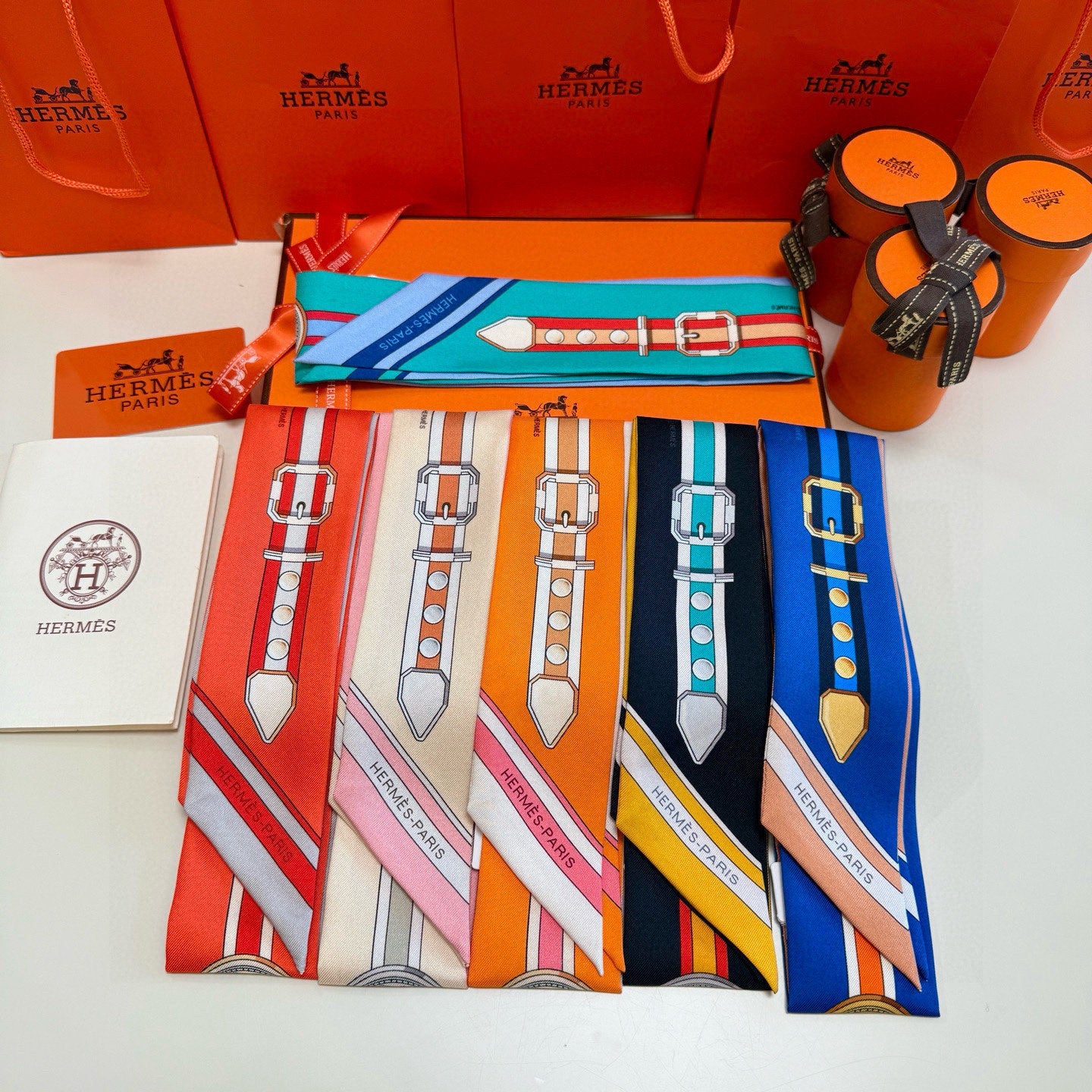 Premium Silk Twilly Scarf – Grand Celebration Edition