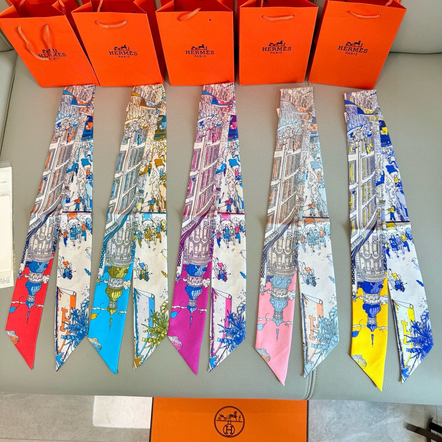 Premium Silk Twilly Scarf – Designer Edition