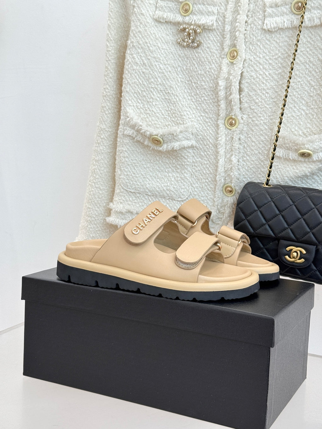 Luxury Platform Slide Sandals – Lambskin Leather
