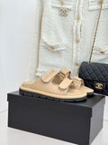 Luxury Platform Slide Sandals – Lambskin Leather
