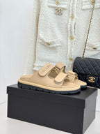 Luxury Platform Slide Sandals – Lambskin Leather