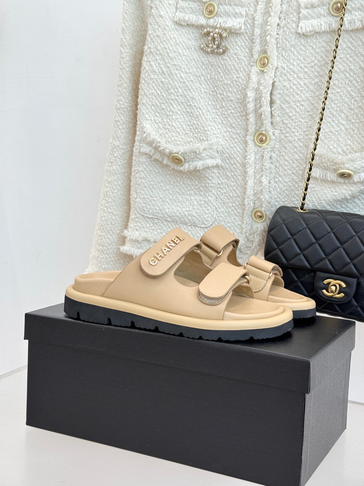 Luxury Platform Slide Sandals – Lambskin Leather