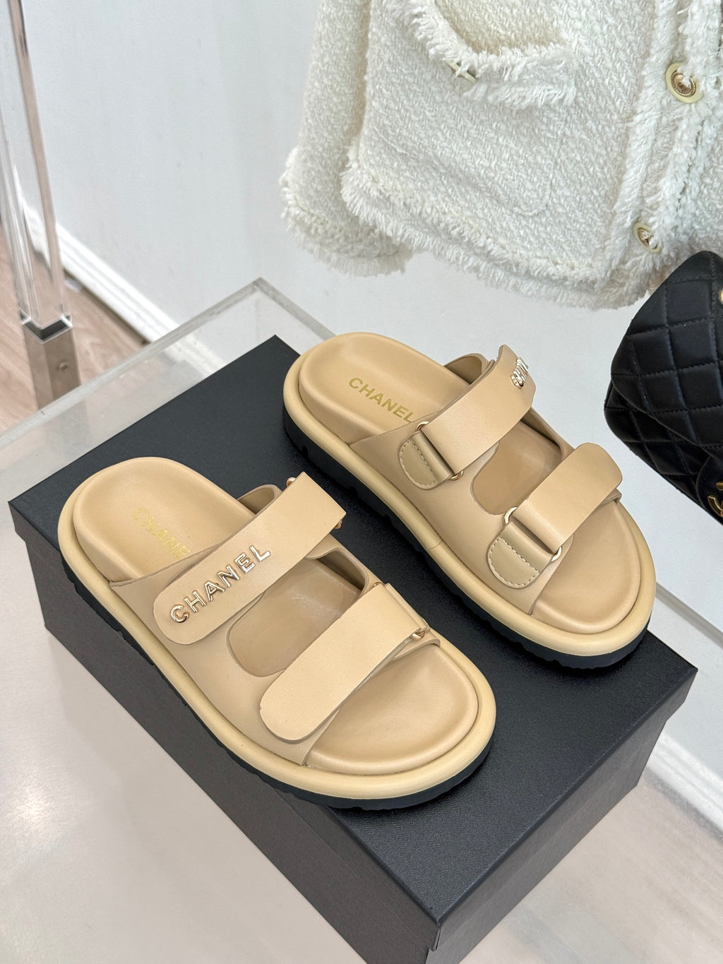 Luxury Platform Slide Sandals – Lambskin Leather