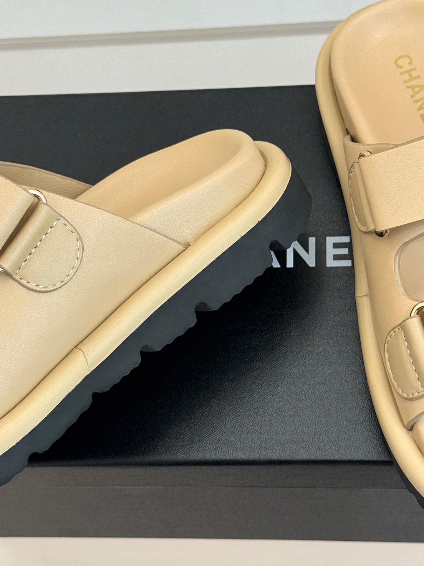Luxury Platform Slide Sandals – Lambskin Leather