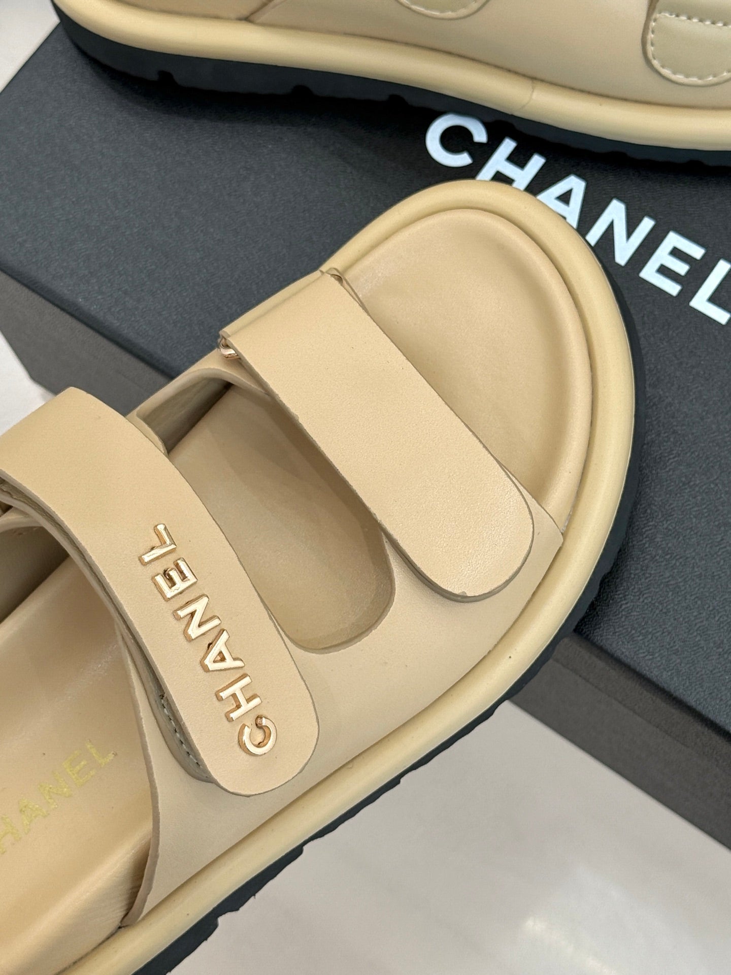 Luxury Platform Slide Sandals – Lambskin Leather