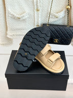 Luxury Platform Slide Sandals – Lambskin Leather