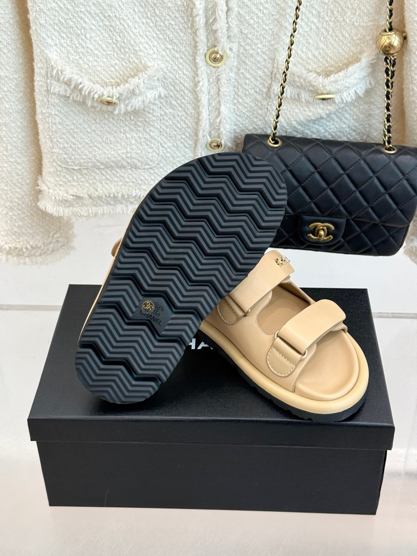 Luxury Platform Slide Sandals – Lambskin Leather