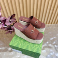 Platform Espadrille Sandals – G Canvas – (Premium Quality )