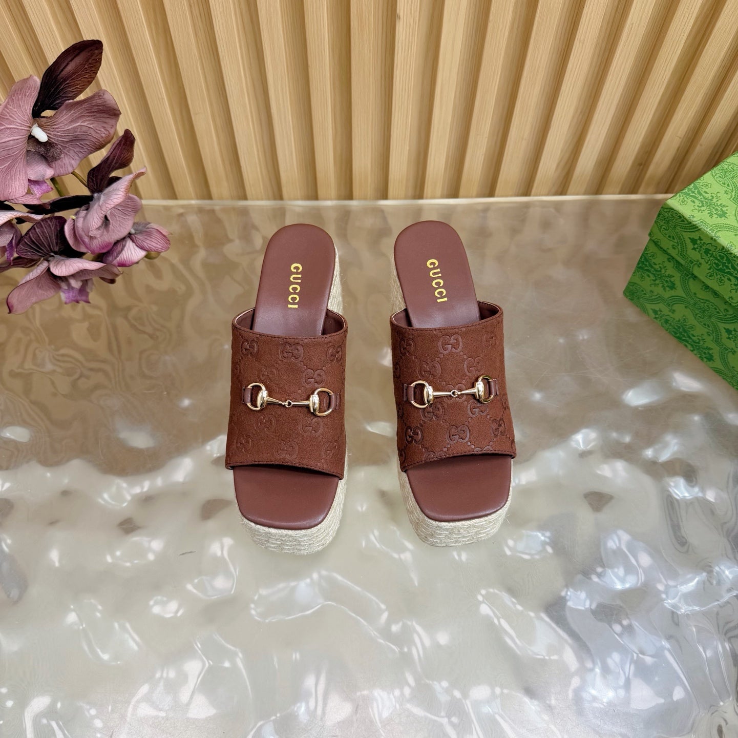 Platform Espadrille Sandals – G Canvas – (Premium Quality )