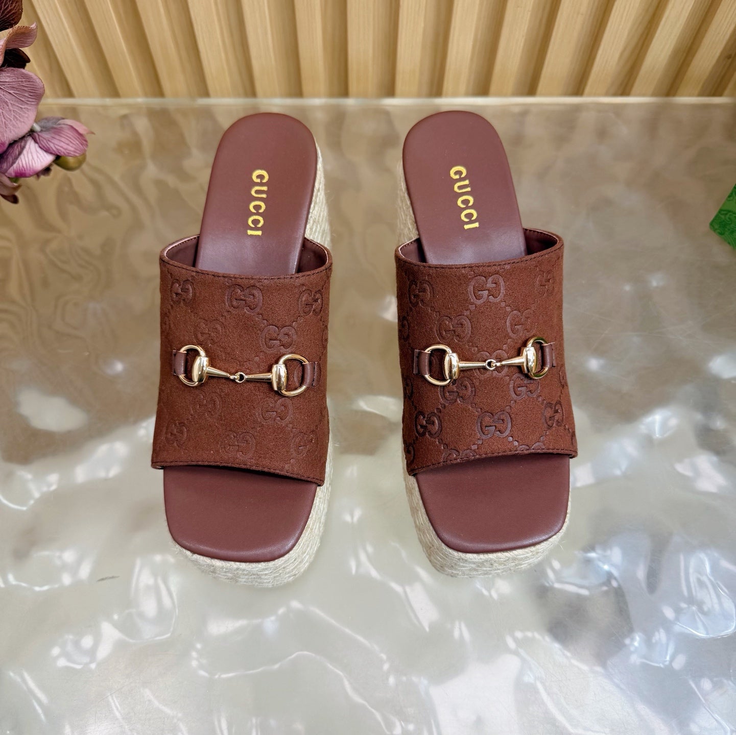 Platform Espadrille Sandals – G Canvas – (Premium Quality )