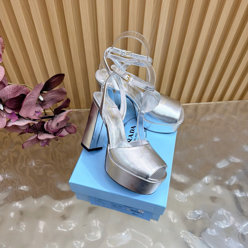 Platform High Heel Sandals – Crystal Detail – (Premium Quality )