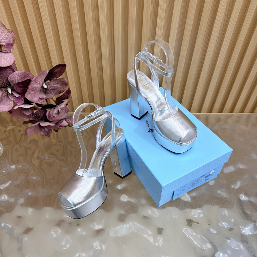 Platform High Heel Sandals – Crystal Detail – (Premium Quality )