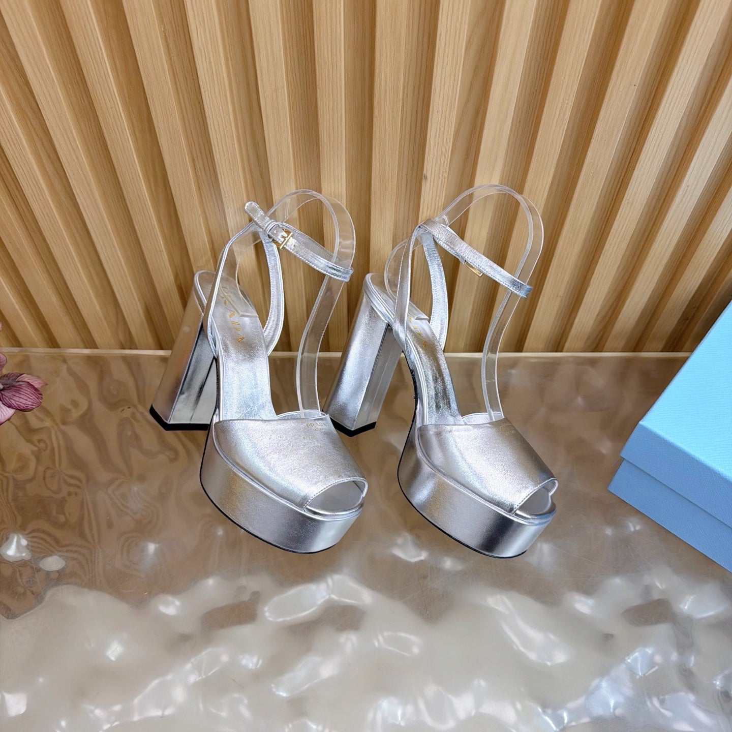 Platform High Heel Sandals – Crystal Detail – (Premium Quality )
