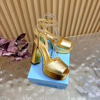 Platform High Heel Sandals – Crystal Detail – (Premium Quality )