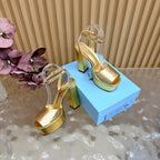 Platform High Heel Sandals – Crystal Detail – (Premium Quality )