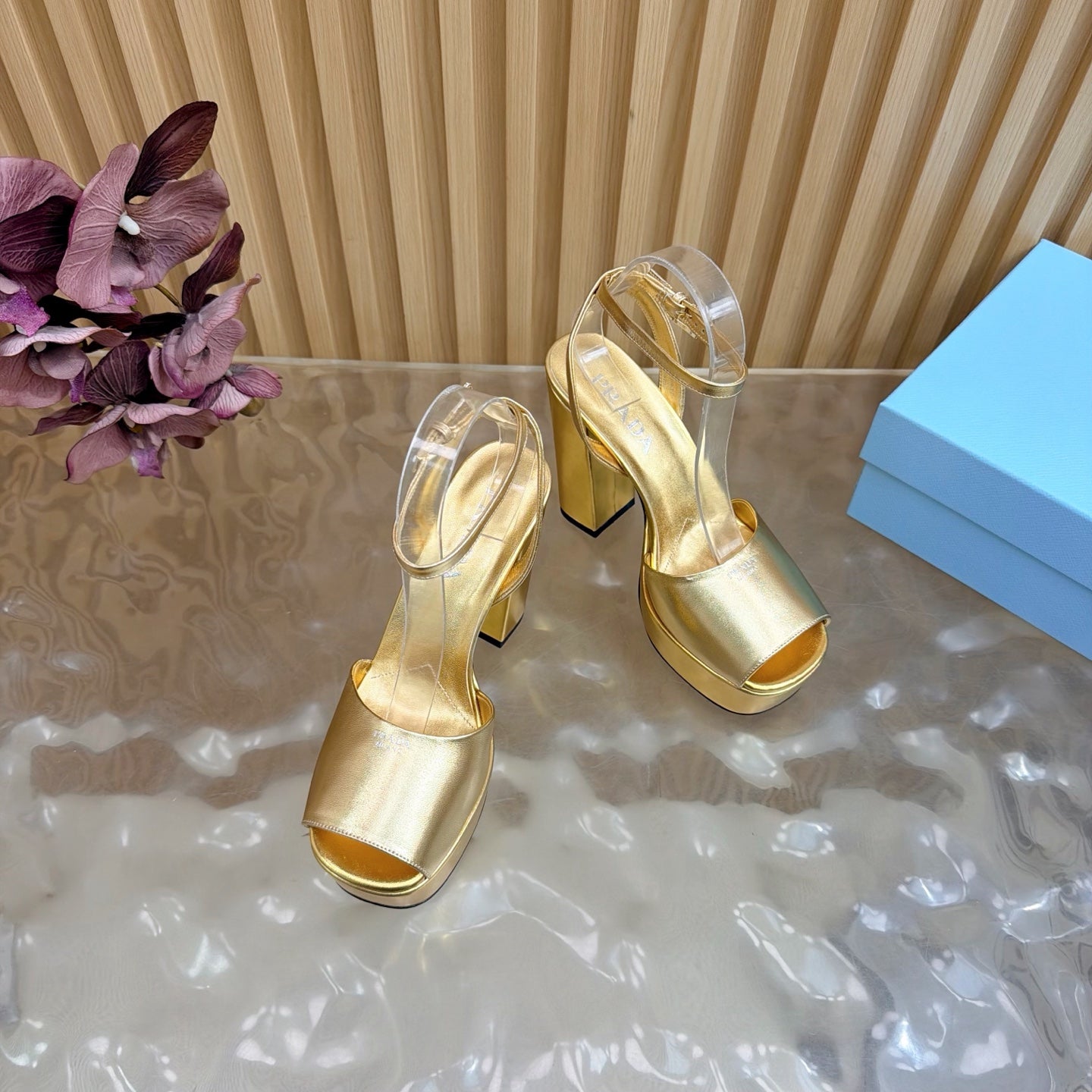 Platform High Heel Sandals – Crystal Detail – (Premium Quality )