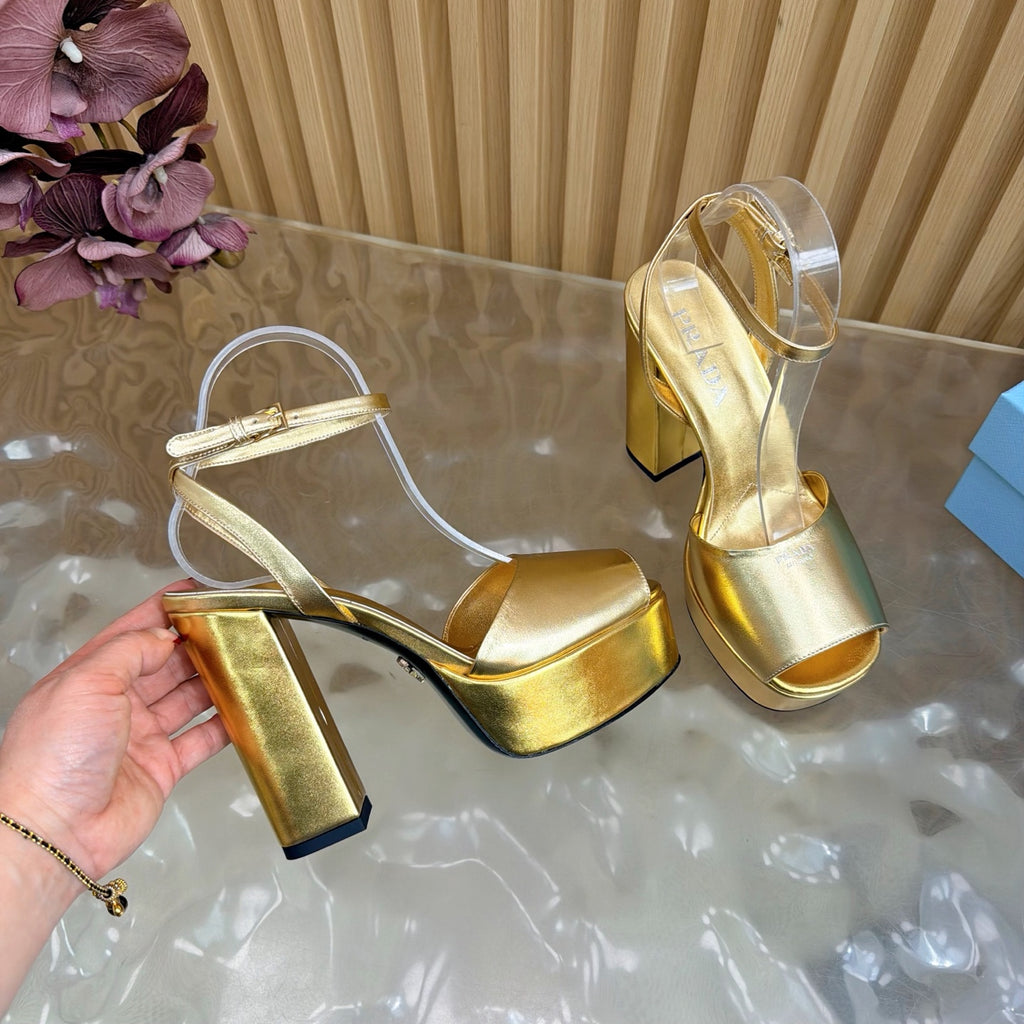 Platform High Heel Sandals – Crystal Detail – (Premium Quality )