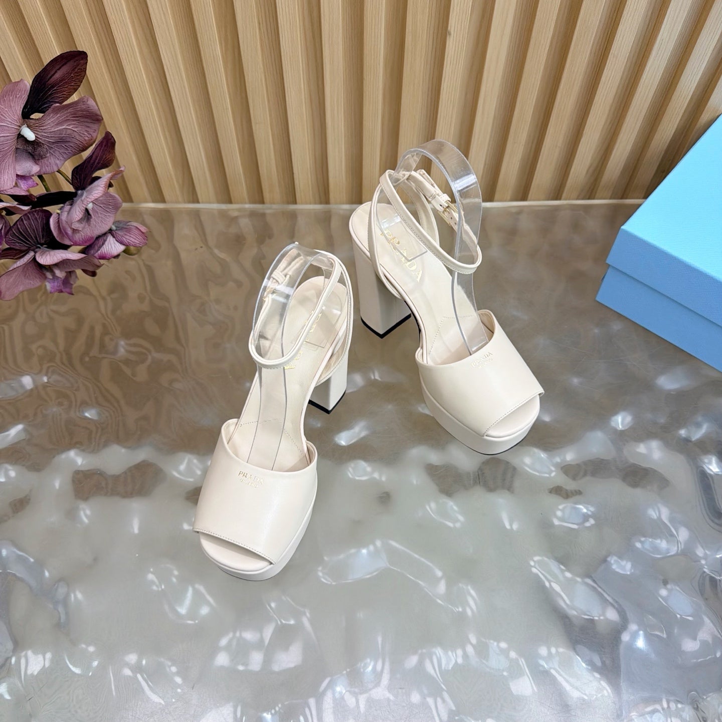 Platform High Heel Sandals – Crystal Detail – (Premium Quality )